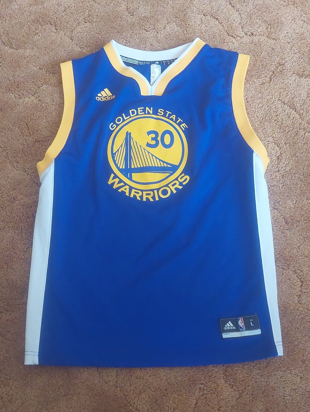 adidas Golden State Warriors Jersey Steph Curry 30 NBA Men's Basketball